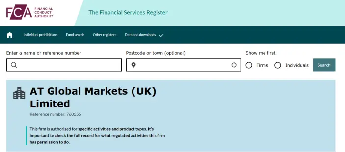 التراخيص التنظيمية لشركة اي تي إف إكس ATFX