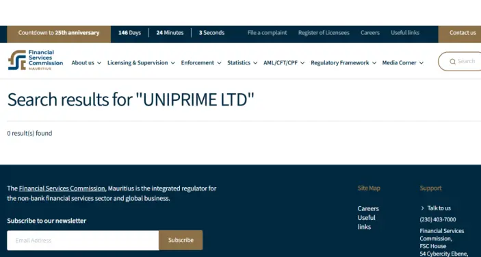 تراخيص شركة UNIPRIME