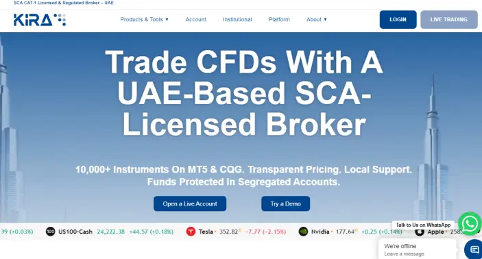 موقع شركة Kira Financial
