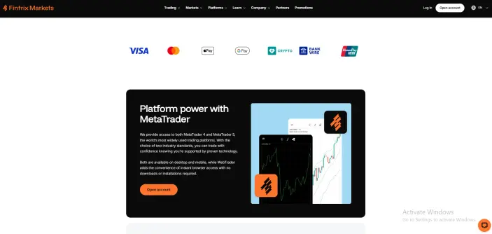 منصات التداول وطرق التمويل والسحب