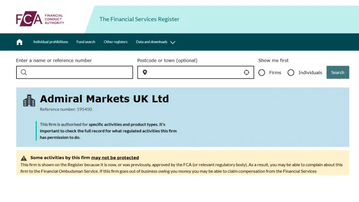تراخيص شركة Admiral Markets
