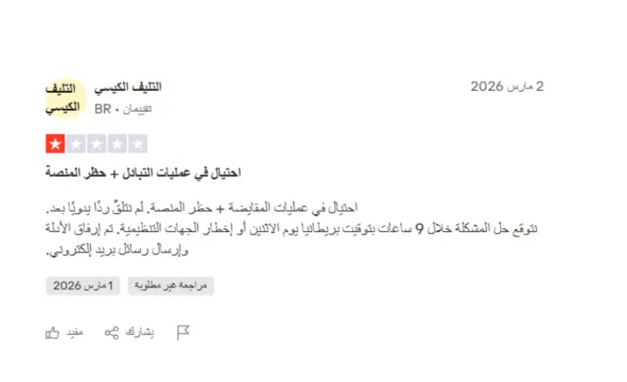 تجارب المتداولين الحقيقيين مع VCG Markets