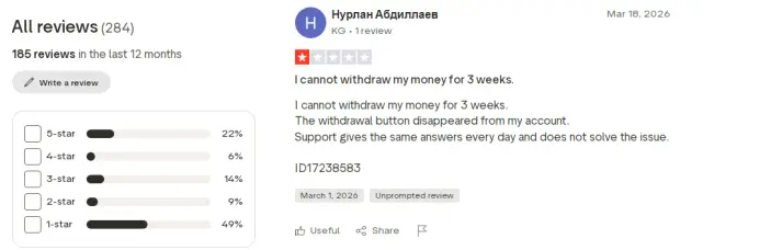 تقييمات المتداولون حول شركة Alpari