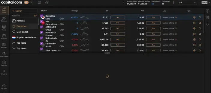 فتح حساب تداول لدى Capital.com